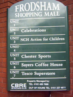 Chestertourist.com - Frodsham Shopping Mall Chester